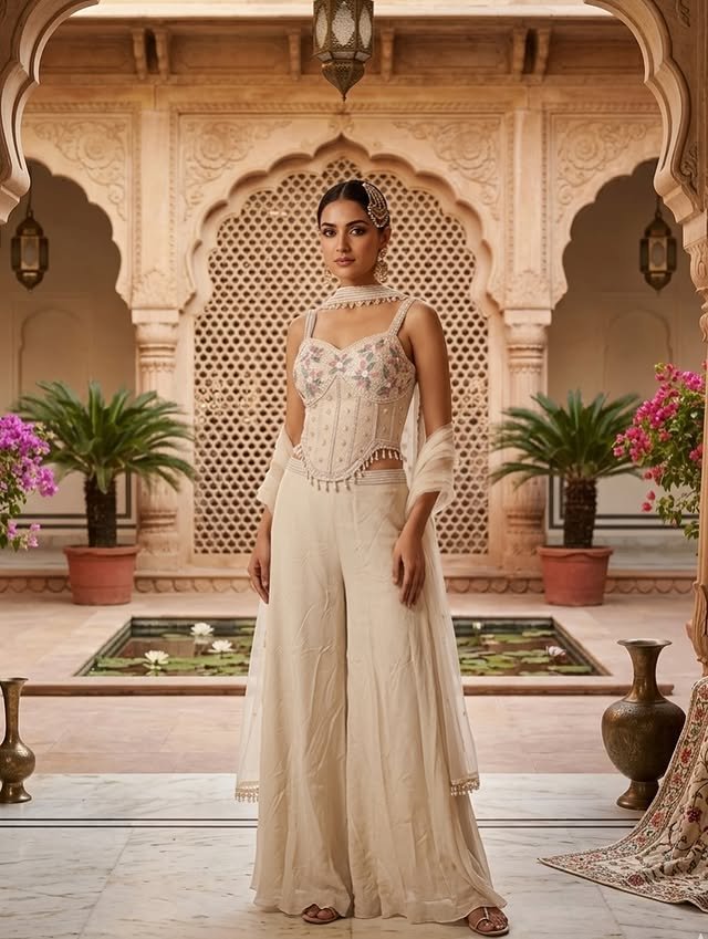 Rajshri Fashions Emerald Green Velvet Gown